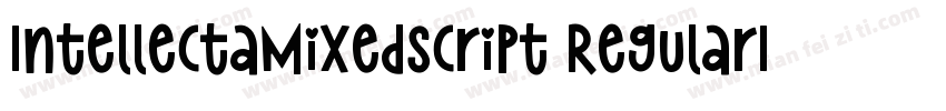 IntellectaMixedScript RegularIntell字体转换